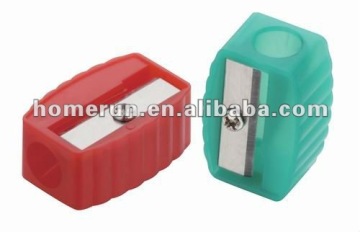 Plastic Pencil sharpener in small oval shape/ school stationery