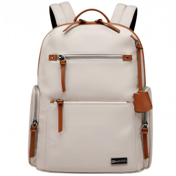 Two Color Smooth Nylon Backpack