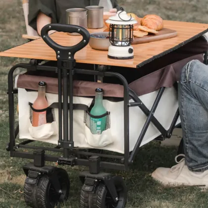 Folding Utility Wagon Cart Heavy Duty Foldable Outdoor Garden Camping Cart