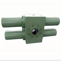 Gear rack swing oil cylinder