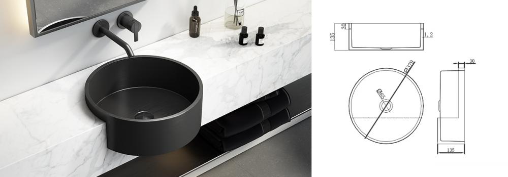 Matt Black Wash Basin