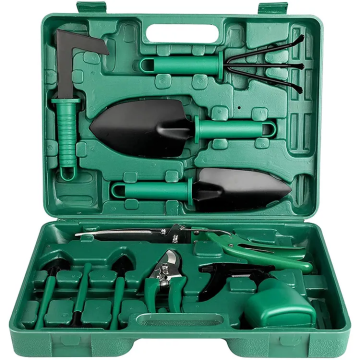 Strumenti portatili portatili per giardini di alta qualità: kit di giardinaggio completo con custodia per gli appassionati di pollici di casa e verde