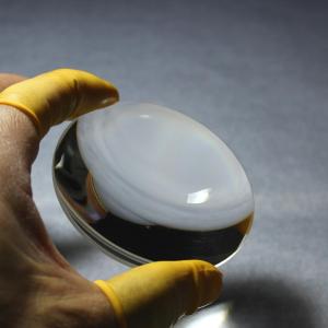 Fused silica large plano convex lens AR coated