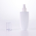 Opal White Glass Bottle With Clear Overcap