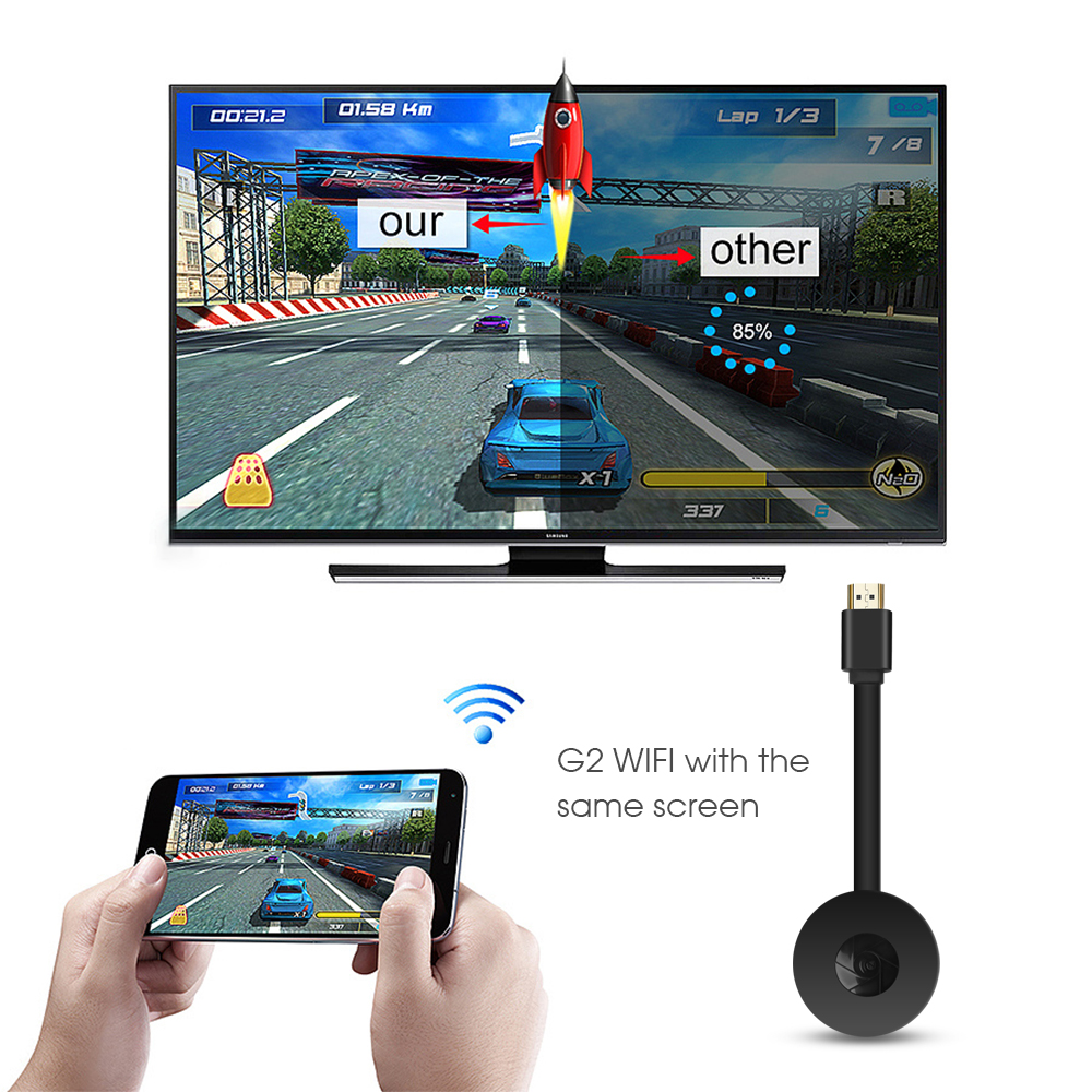 G2 TV Stick MiraScreen TV Dongle Receiver Support HDMI-compatible-compatible HDTV Display Dongle TV Stick For Ios Android