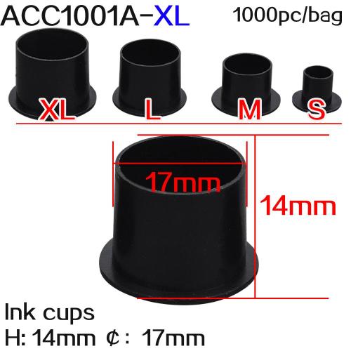 Black Tattoo Ink Cups