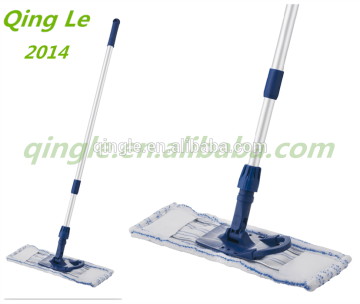 2016 new floor cleaning microfiber flat mop, metal frame folding mop with aluminum telescopic handle