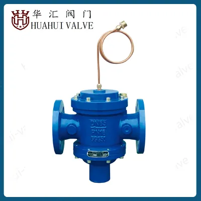 Differential pressure control valve for HVAC system adjust water different pressure
