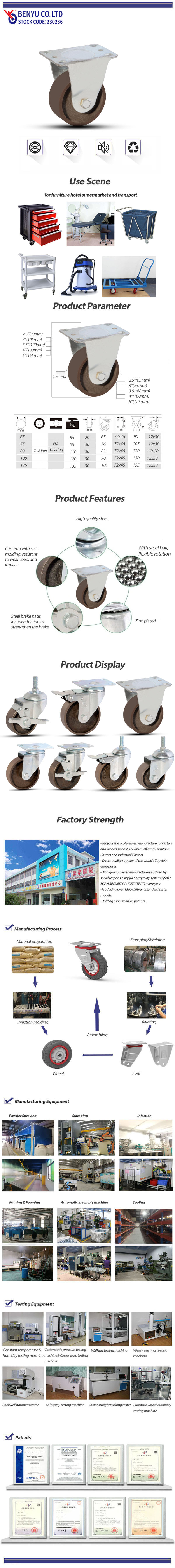 Cast Iron Fixed Caster
