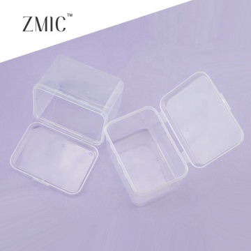 Transparent Clear PP Plastic Beauty Sponge Container - Rectangle Jar for Makeup and Skincare