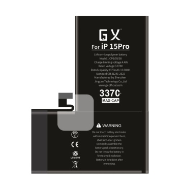 GX az Apple 15PRO -hoz, nagy kapacitású akkumulátorral