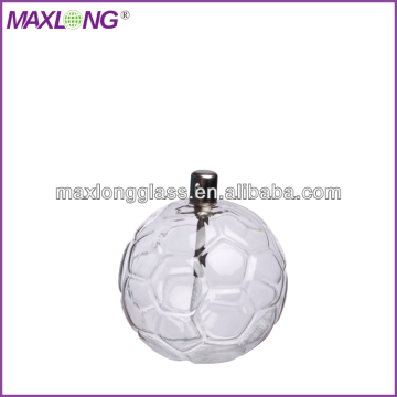 Handmade Football Shaped Glass Oil Lamp