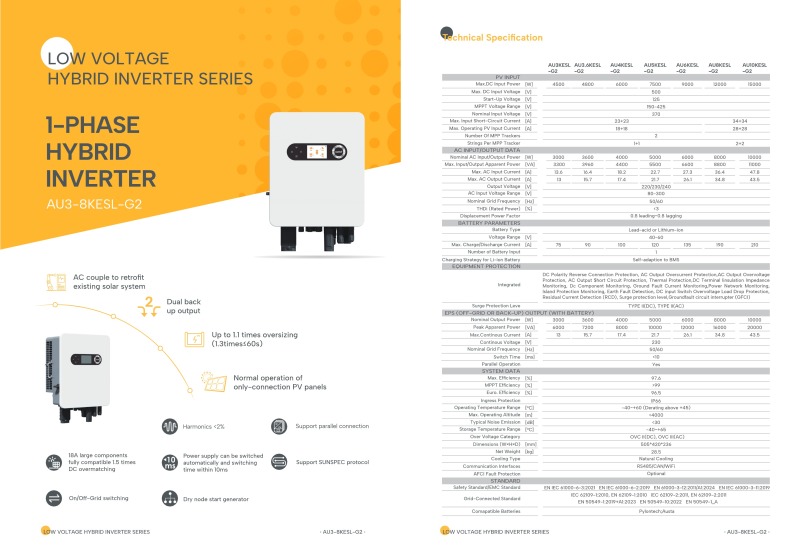 low-voltage single-phase energy storage inverter