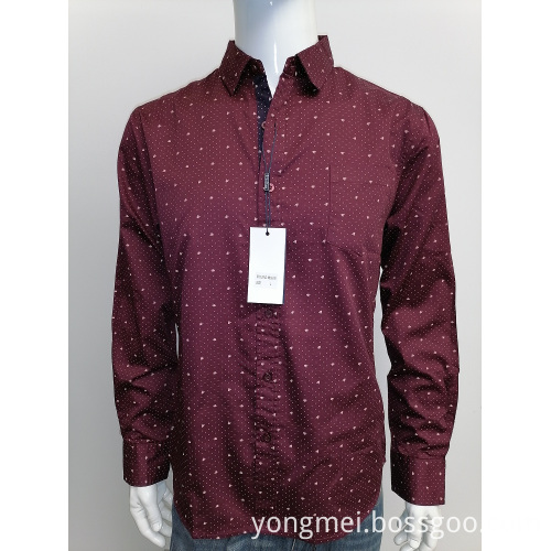 Kemeja Lengan Panjang Katun Satin Pria Bossgoo Com