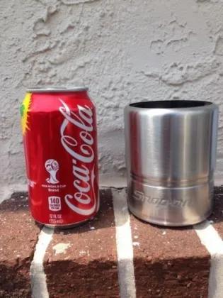 Snap on Stainless steel Socket Can Coolers cola beer can holder