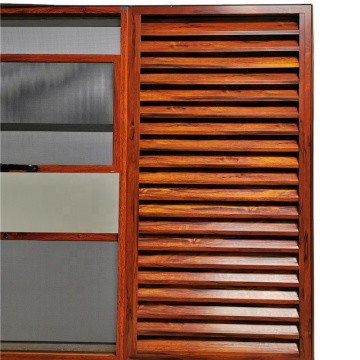 Direct Direct Direct Adjustable Aluminium Glass Shutters dengan layar yang dapat dilepas untuk rumah dan kantor