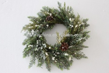 wreath, snow wreath, pinecone wreath, artificial wreath, christmas decor