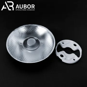 Ultra-thin Polycarbonate Optical Lens Manufacturers: 45mm Plano Convex Spotlight Lens with Electroplated Material