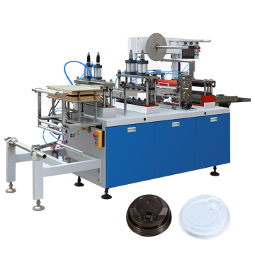 Tek kullanımlık plastik bardak kapak yapım makinesi | Kahve fincanı kapağı termoform makinesi