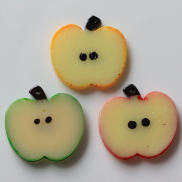 Cute Red Yellow Green Kawaii Resin Bead Cabochon Loose Charms for Decoration Accessories DIY