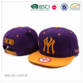 Casquillo verde del snapback de la cuenta plana de NY