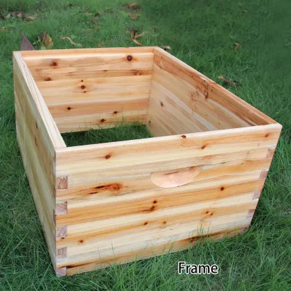 Automatic Chinese Wax-Coated Cedar Wood Honey Bee Hive with 7 Auto Frames for Beekeeping
