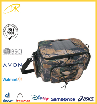 Wholesale solar powered cooler bag, Customized cheap solar panel carry bag
