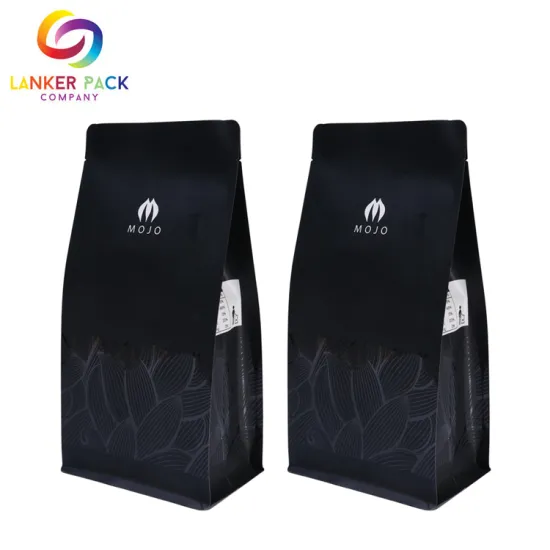 High Quality Square Bottom Plastic Bag For Coffee