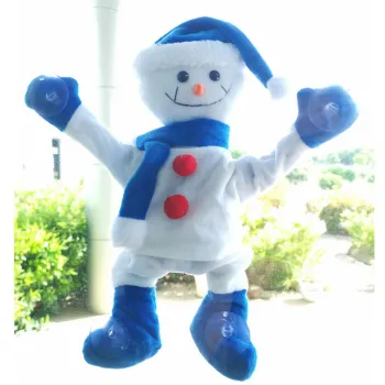 30CM window CLING SNOWMAN XMAS DECORATION BATTERY OPERATED