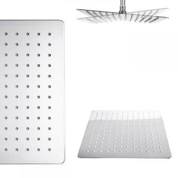 Waterfall Bathroom Mixer Shower head chrome plated wall mount adjustable bracket ABS plastic shower head holder