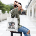 Customize Independence Day Logo Canvas Shopping Bag