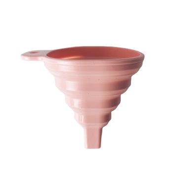 Cucina calda in silicone in silicone pieghevole a imbuto pieghevole per bottiglie e barattoli