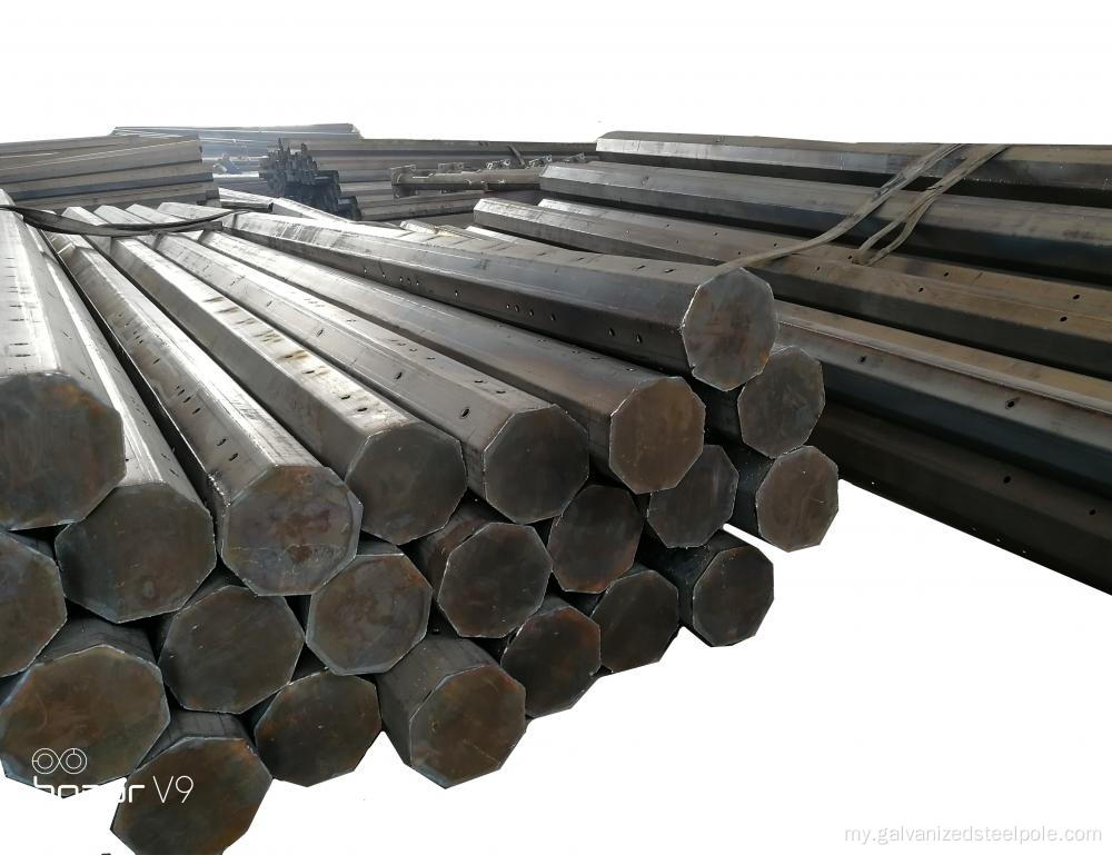 35ft Hot Dip Galvanized ဖြန့်ဖြူးသံမဏိတိုင်