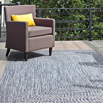 At home navy blue outdoor patio deck rugs