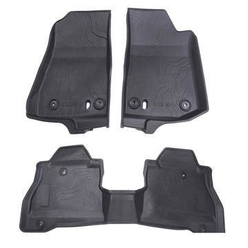 High-Quality All-Weather Durable TPE Foot Pads and Floor Mats for Jeep Gladiator