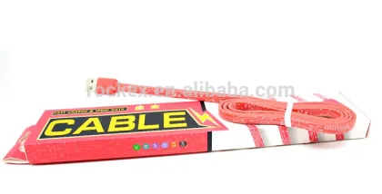 High quality 2.4A PCB board design micro usb cable flat usb cable for android mobile new noodle cable