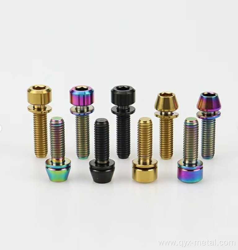 wheel hub titanium lug nut titanium alloy fasteners
