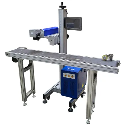 Flying MOPA Fiber Laser Marking Machine