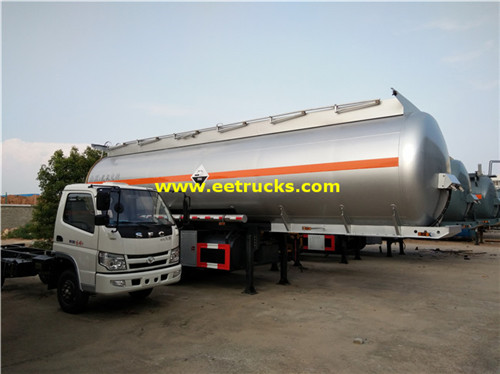 35T 34000 lita sodium hydroxide tanker trailers