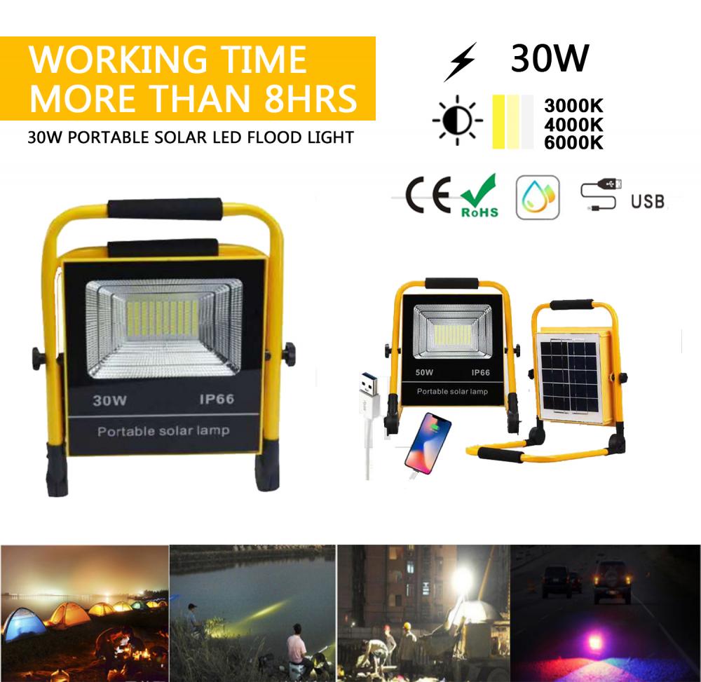 Projecteur solaire portable