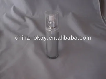 frosted acrylic airless bottle/plastic clear lotion bottles 30ml