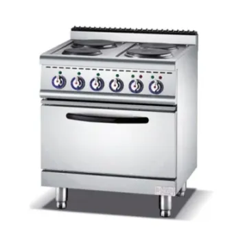 Electric 4 Hot Plate Cooker Combination Equipment Gas Range with Cabinet
