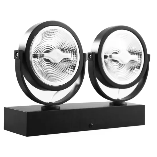 Halogen Accent Beam LED Spotlights: Glare-Free Design with 2x15W AR111 Lamps - Surface Mounted