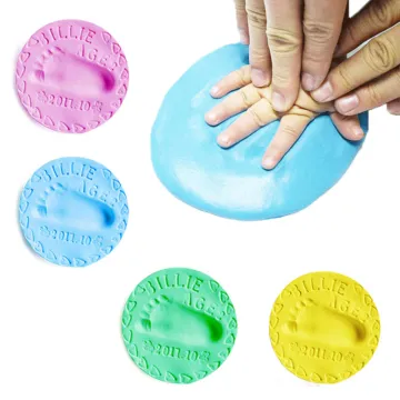 30G Polymer Clay Diy Baby Air Dring Handprint Footprint Imprimt Playdough Slime Fluffy Plasticine Baby Care Modeling Light Clay