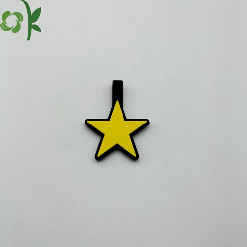 Tag de cachorro personalizado estrelas de silicone suaves