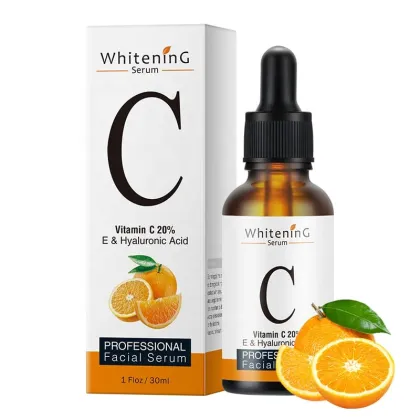 Natural Vitamin C Serum with Hyaluronic Acid for Skincare