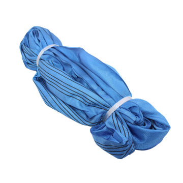 สลิงกลมสีฟ้าสำหรับยกของ