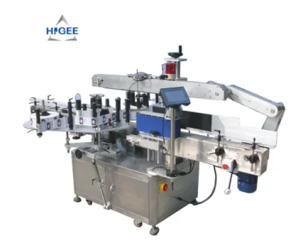 Two-Sided Bottle Labeling Machine with Plastic Top Side Labeling - Packaging and Labeling Machine Price