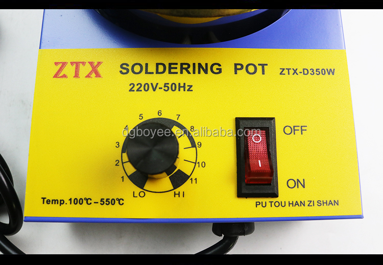 Portable Lead-Free Solder Pot Temperature Control for Soldering