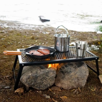 Portable Folding Desk and Grill: The Ultimate Companion for Camping, BBQ, and Outdoor Adventures